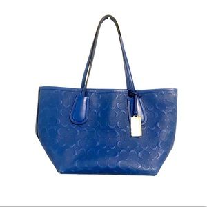 Navy Blue Coach bag tote like new